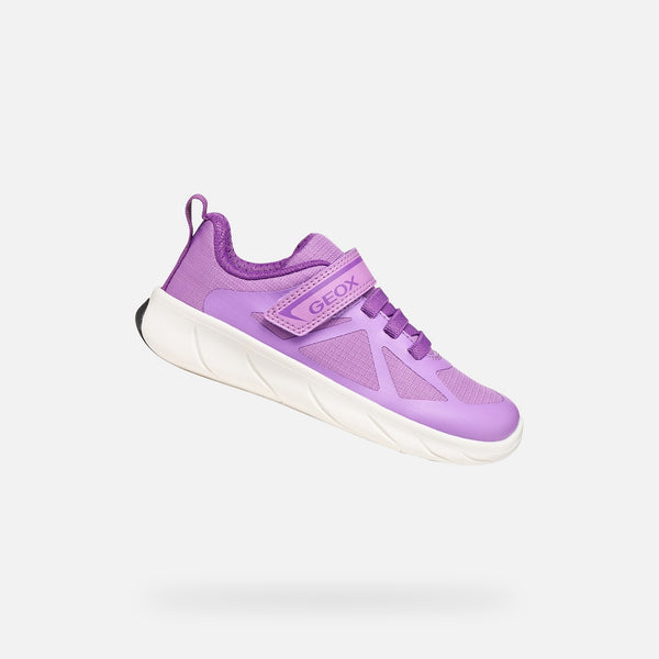 Fialové dívčí barefoot tenisky Geox Foot-run J66PCB-0FU54-C8267
