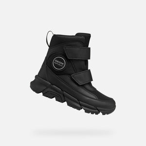 Černá chlapecká kotníková obuv Geox Flexyper Plus J66LCG-0FU54-C9999