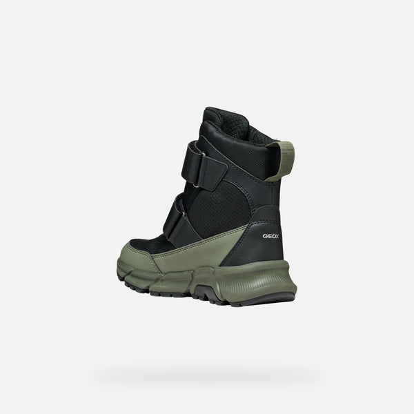 Zelená chlapecká kotníková obuv Geox Flexyper Plus J66LCG-0FU54-C0033