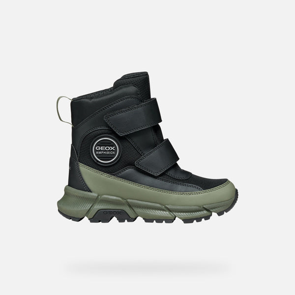 Zelená chlapecká kotníková obuv Geox Flexyper Plus J66LCG-0FU54-C0033