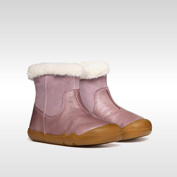 Růžová dívčí barefoot kotníková obuv Geox Steppieup B6663A-022AK-C8023