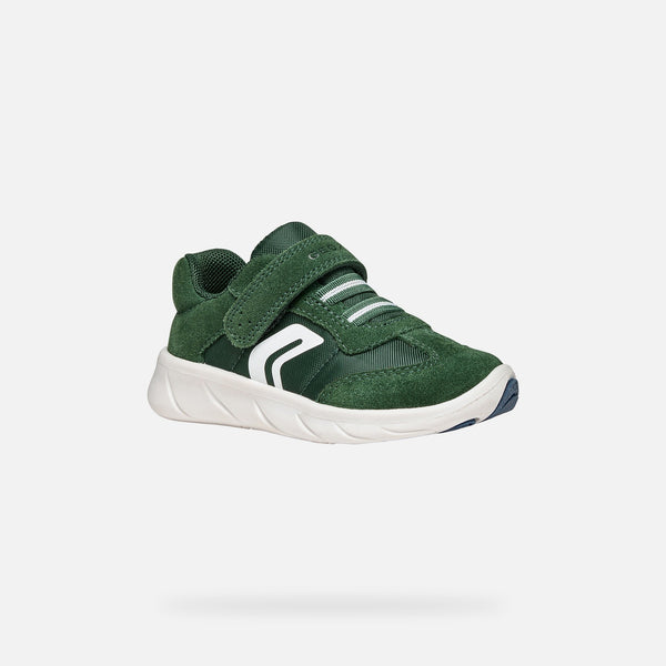 Zelené chlapecké barefoot tenisky Geox Foot-run B660KA-0FU22-C3P1Z