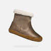 Hnědá dívčí barefoot kotníková obuv Geox Steppieup B6663A-022AK-C9006