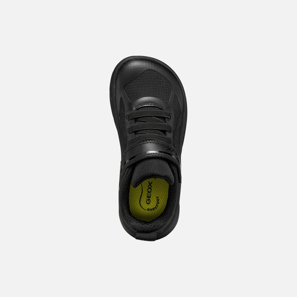 Černé chlapecké barefoot tenisky Geox Foot-run J66PDD-0FU54-C9999