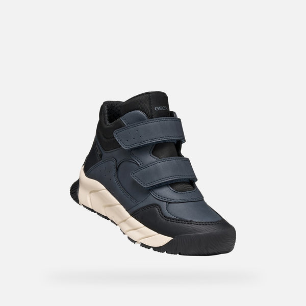 Tmavě modrá chlapecká kotníková obuv Geox Flexyper Pro B J66NBA-0MEMS-C0045