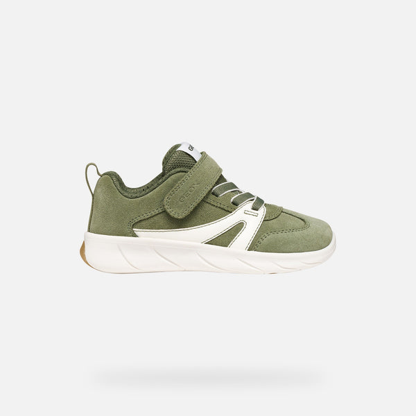 Zelené chlapecké barefoot tenisky Geox Foot-run J66PDA-022BC-CF31Z