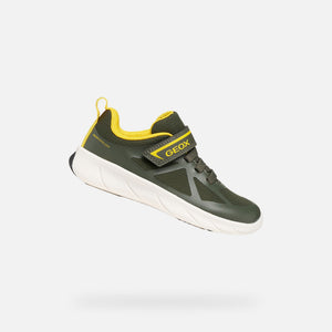 Tmavě zelené chlapecké tenisky Geox Foot-run J668JA-0FU54-C3240