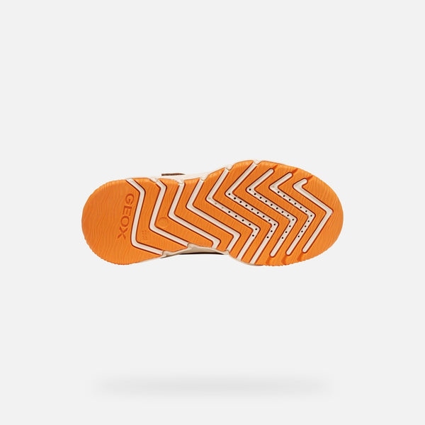 Hnědá zateplená chlapecká kotníková obuv Geox Flexyper Pro B J66NBD-0MEFU-C0013