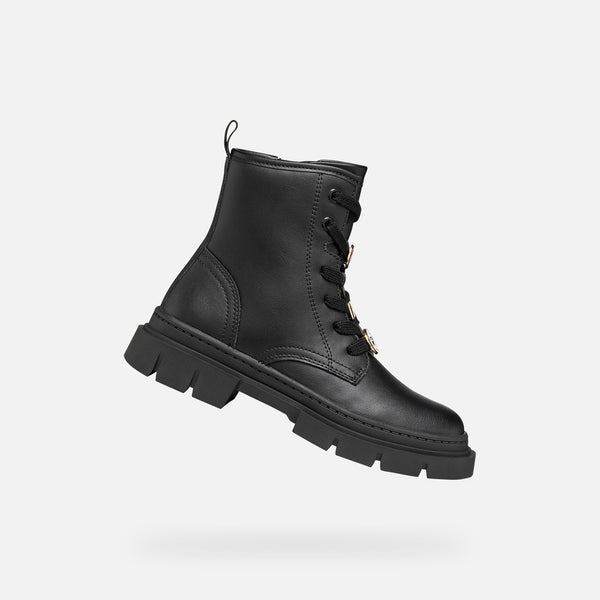 Černá dívčí kotníková obuv Geox Karsyn J660KH-0003W-C9999