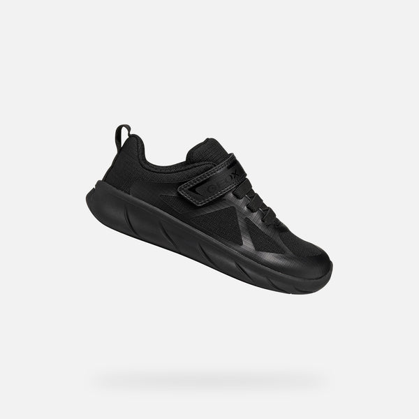 Černé chlapecké barefoot tenisky Geox Foot-run J66PDD-0FU54-C9999