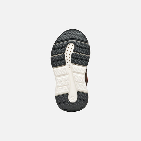 Tmavě hnědá chlapecká kotníková obuv Geox Flexyper Mini B666GA-0MEBC-C6R6B