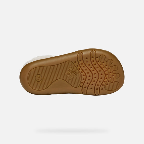 Hnědá dívčí barefoot kotníková obuv Geox Steppieup B6663A-022AK-C9006
