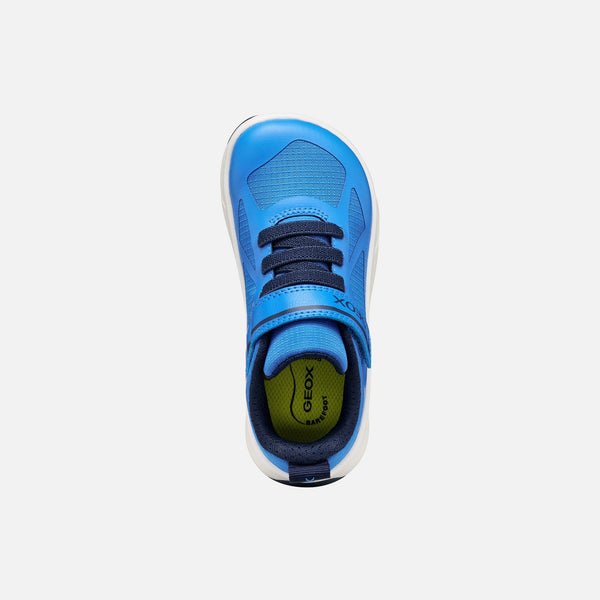 Světle modré chlapecké barefoot tenisky Geox Foot-run J66PDD-0FU54-C4228