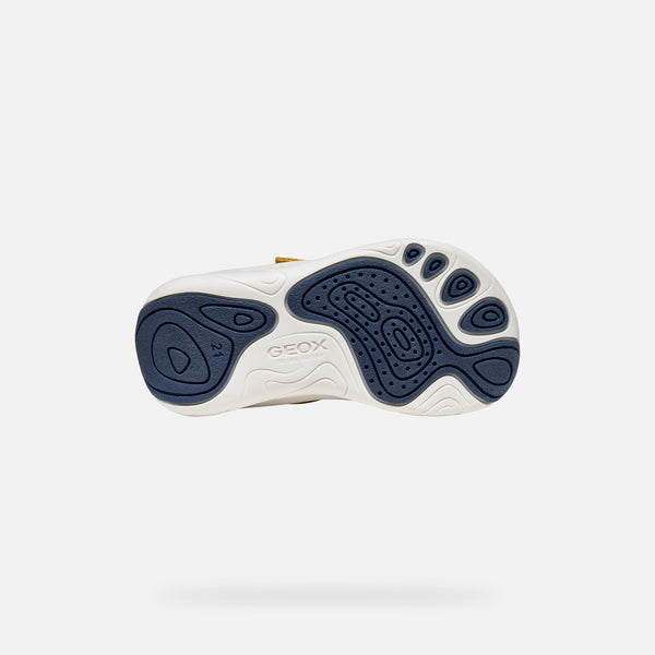 Žlutá chlapecká barefoot obuv Geox Foot-Run B660KA-0FU22-C2Q1Z