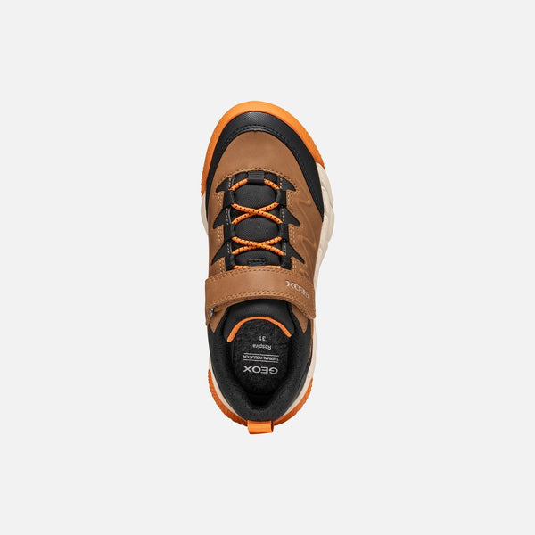 Hnědé chlapecké tenisky Geox Flexyper Pro B J66NBC-0MEFU-C0013