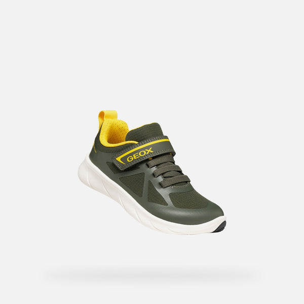 Tmavě zelené chlapecké tenisky Geox Foot-run J668JA-0FU54-C3240