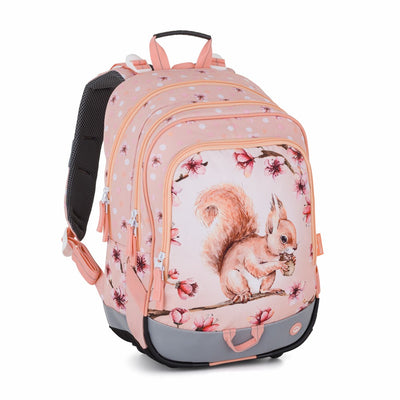 Bagmaster ALFA 26 A školní tříkomorový batoh – veverka