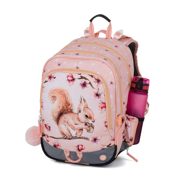 Bagmaster ALFA 26 A školní tříkomorový batoh – veverka
