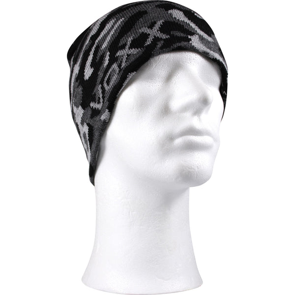 Čepice pánská pletená AMPERA vzor černý MASKÁČ