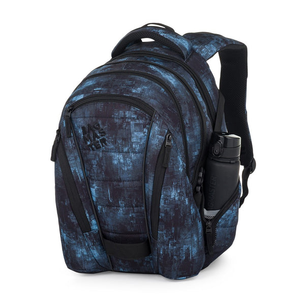 Bagmaster BAG 25 B studentský batoh – černo-modrý