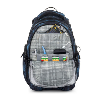 Bagmaster BAG 25 B studentský batoh – černo-modrý