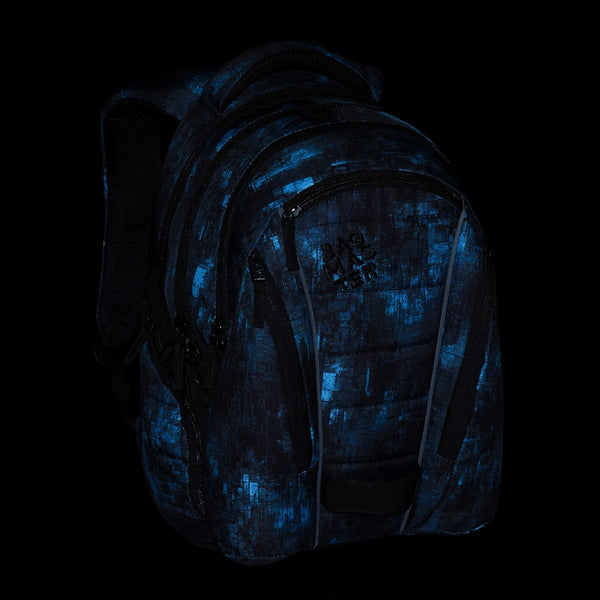 Bagmaster BAG 25 B studentský batoh – černo-modrý