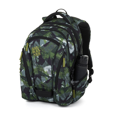 Bagmaster BAG 26 A studentský batoh – zeleno-šedý