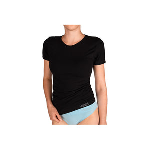 Tričko spodní dámské bambusové BAMBOO SEAMLESS 014 bezešvé BLACK (černé)