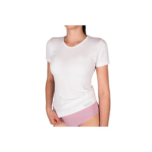 Tričko spodní dámské bambusové BAMBOO SEAMLESS 014 bezešvé WHITE (bílé)