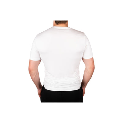Tričko spodní pánské bambusové BAMBOO SEAMLESS 021 bezešvé WHITE (bílá)