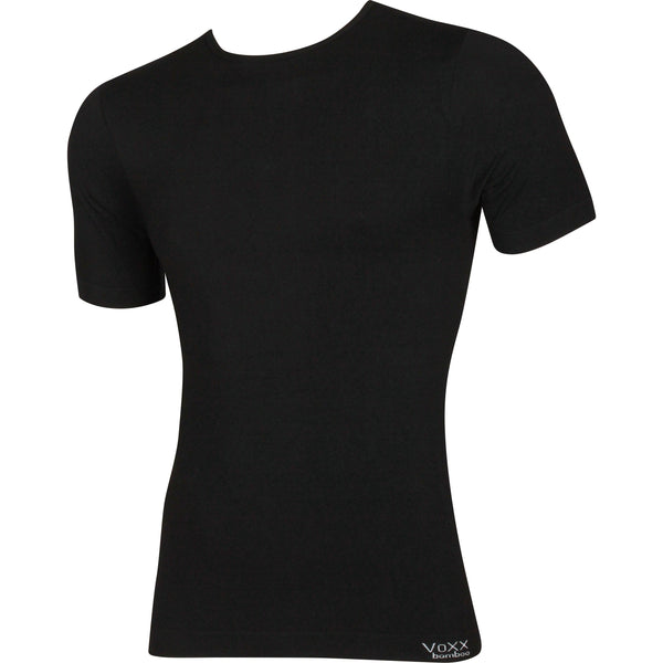 Tričko spodní pánské bambusové BAMBOO SEAMLESS 021 bezešvé BLACK (černé)