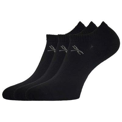 Ponožky dámské elegantní FLITANA 01 s kamínky ČERNÉ (3 páry)
