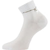 Ponožky dámské elegantní FLITANA 05 s kamínky BÍLÉ (3 páry)
