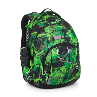 Bagmaster LINCOLN 25 A studentský batoh – zeleno-černý