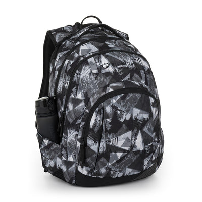 Bagmaster LINCOLN 26 A studentský batoh – černo-bílý
