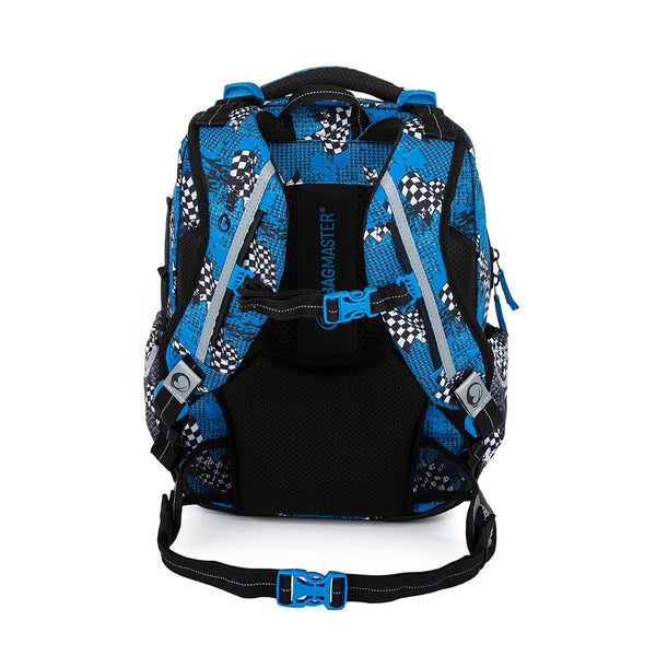 Bagmaster LUMI 23 D školní batoh - modré auto