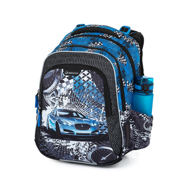 Bagmaster LUMI 23 D školní batoh - modré auto