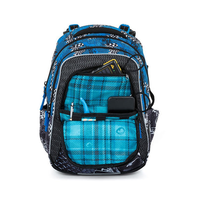 Bagmaster LUMI 23 D školní batoh - modré auto
