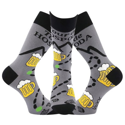 Ponožky pánské LETOUR vtipné s motivem piva DESIGN 2 (3 páry)