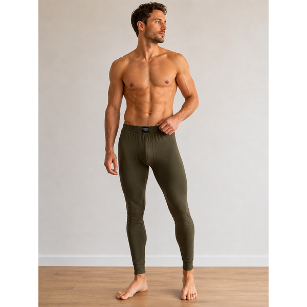 Spodky dlouhé funkční pánské MERINOWOOL 04 KHAKI