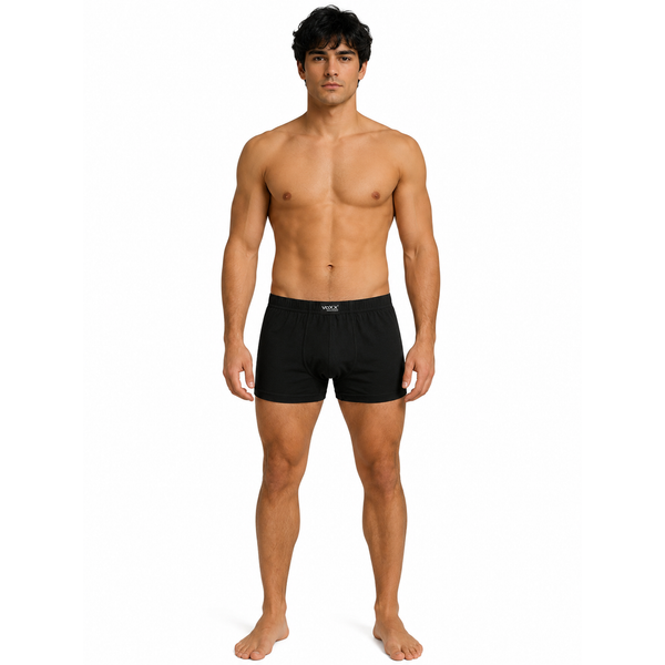 Boxerky funkční pánské MERINOWOOL 05 ČERNÉ