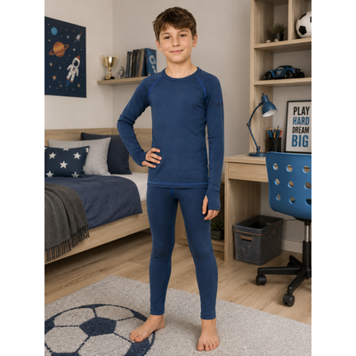 Spodky funkční dětské MERINOWOOL 22 dlouhé JEANS/modrá