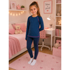 Tričko funkční dětské MERINOWOOL 21 s dlouhým rukávem JEANS/magenta