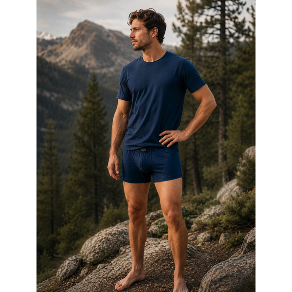 Tričko funkční pánské MERINOWOOL 02 s krátkým rukávem JEANS
