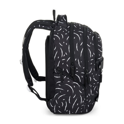 Bagmaster NOMAD 25 A studentský batoh – černo-bílý
