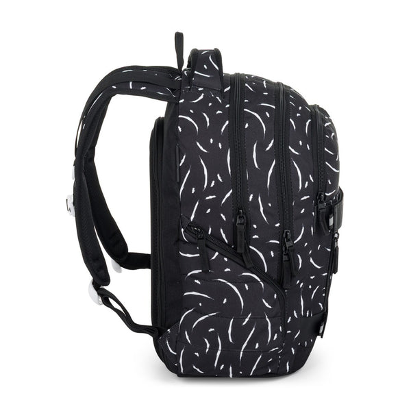 Bagmaster NOMAD 25 A studentský batoh – černo-bílý