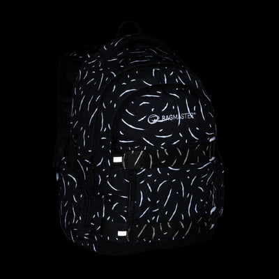 Bagmaster NOMAD 25 A studentský batoh – černo-bílý
