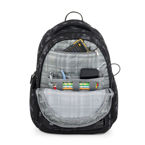 Bagmaster NOMAD 25 B studentský batoh – černo-šedý
