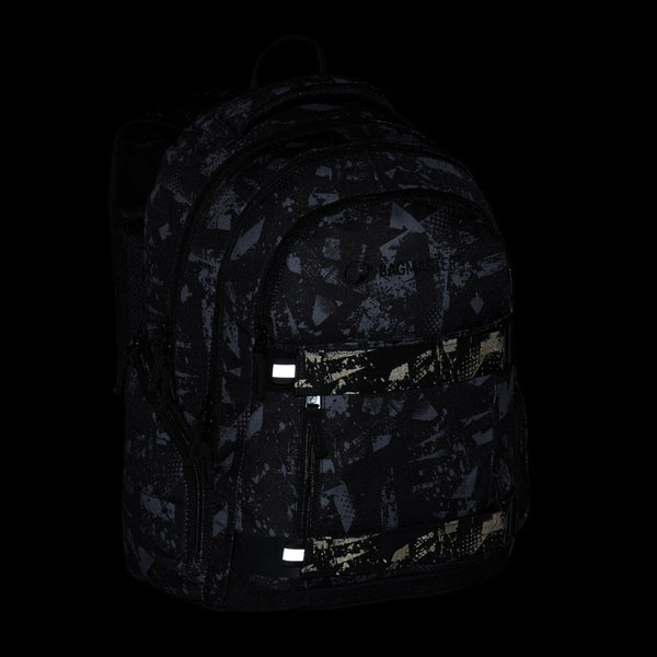Bagmaster NOMAD 25 B studentský batoh – černo-šedý