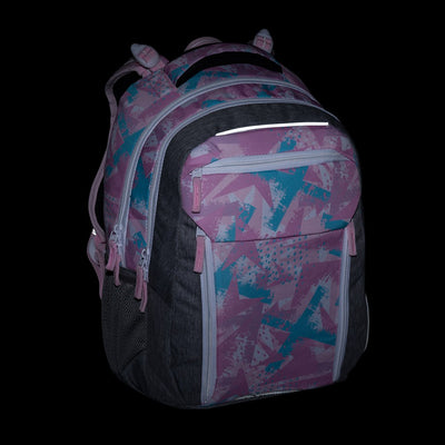 Bagmaster PORTO 24 B školní batoh – růžovo-modrý